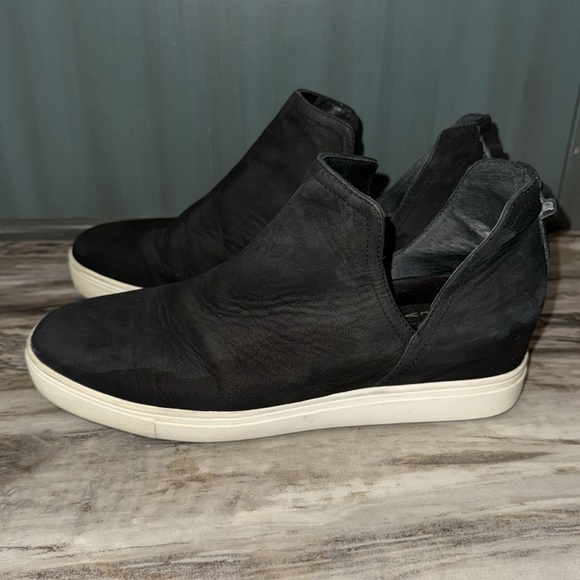 STEVEN by Steve Madden Women’s Canares Sneakers black suede open ankle 9.5 M - Picture 3 of 8